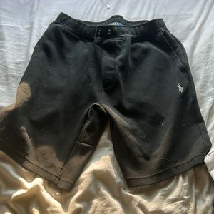 black polo shorts